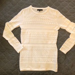 Banana Republic, white, lightweight sweater